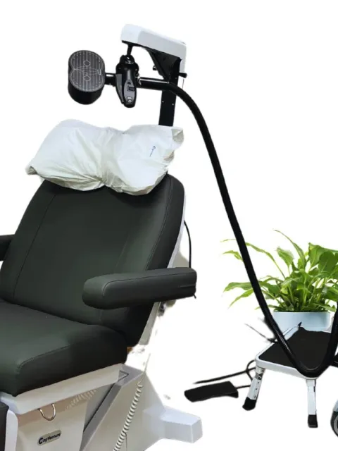 The MagVenture TMS therapy system in the Everhealth Tomball treatment room